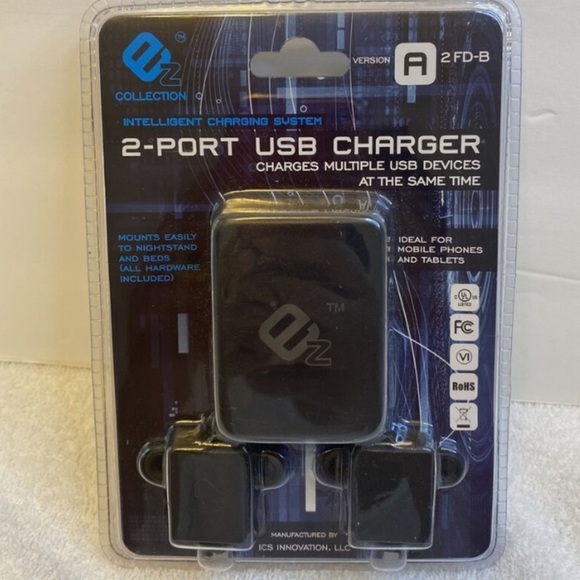 2 Port USB Charger EZ Collection Intelligent Charging System - Picture 1 of 6